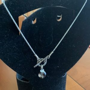 Silpada smoky quartz toggle necklace